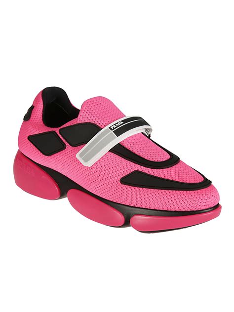 prada sneakers women pink|dark pink Prada sneakers.